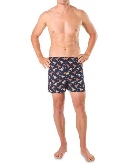 Roo Bamboo Boxer Shorts in Navy