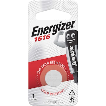 Energizer 1616 CR1616 Lithium Coin Battery each
