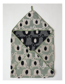 Koala Hooded Towel in Green