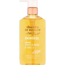 Thanks To Nature Shower Oil Nourish Sweet Almond & Vanilla 250mL