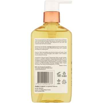 Thanks To Nature Shower Oil Nourish Sweet Almond & Vanilla 250mL
