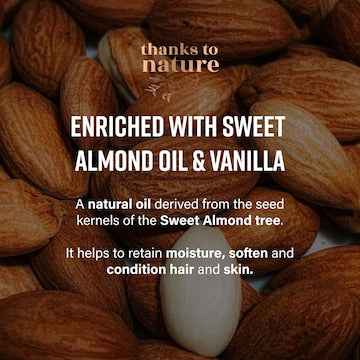 Thanks To Nature Shower Oil Nourish Sweet Almond & Vanilla 250mL