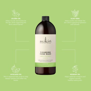 Sukin Cleansing Hand Wash Lime & Coconut 1L
