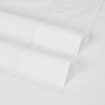 250 Thread Count Cotton Rich Sheet Set - Single Bed, White