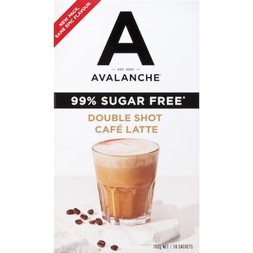 Avalanche 99% Sugar Free Latte 10 pack
