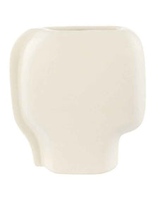 Kasper Geo Collection Vessel 14cm in White