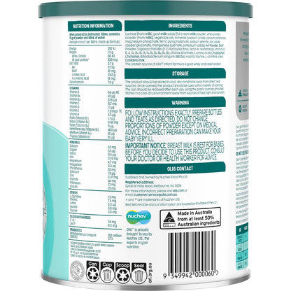 Oli6 Goat Milk Infant Formula Stage 1, 0-6 Months 800g