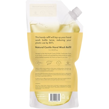Freshwater Farm Australia Lemon Myrtle Manuka Honey Hand Wash Refill Pouch 1L