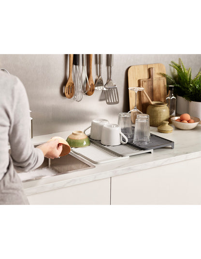 TIER EXPANDABLE DRAINING MAT GREY