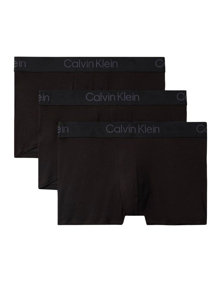 Ultra Soft Modal Trunks 3 Pack in Black