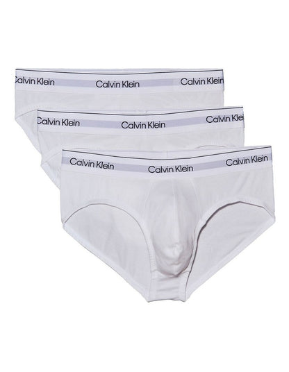 Icon Cotton Hip Briefs 3 Pack in White