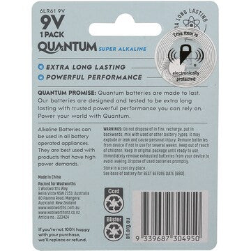 Quantum Alkaline 9V each