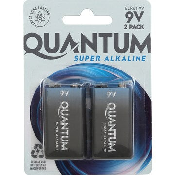 Quantum Alkaline 9V 2 pack