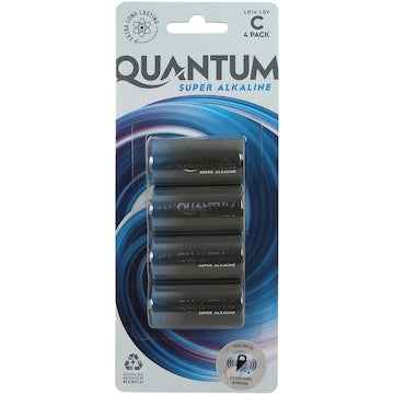 Quantum Super Alkaline C Batteries 4 pack