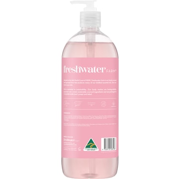 Freshwater Farm Australia Rosewater & Pink Clay Body Wash 1L