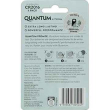 Quantum Lithium CR2016 4PK 4 pack