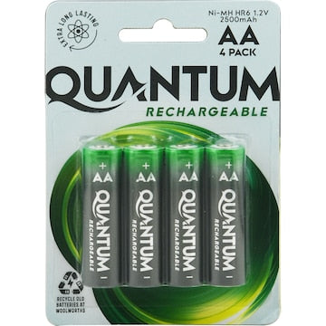 Quantum NiMh Rechargeable AA 2500 4 pack
