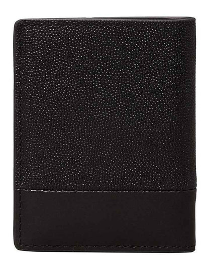 Must Bifold Wallet in Black Caviar Grain/Smooth