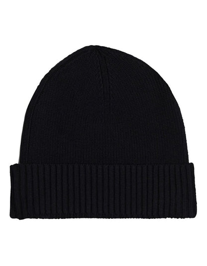 Flag Pima Cotton Beanie in Black