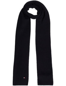 Flag Pima Cotton Cashmere Scarf in Black