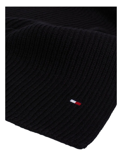 Flag Pima Cotton Cashmere Scarf in Black