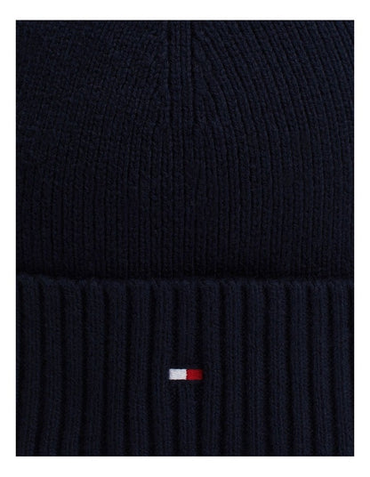 Flag Pima Cotton Beanie in Navy