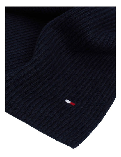 Flag Pima Cotton Cashmere Scarf in Navy