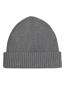 Flag Pima Cotton Beanie in Grey