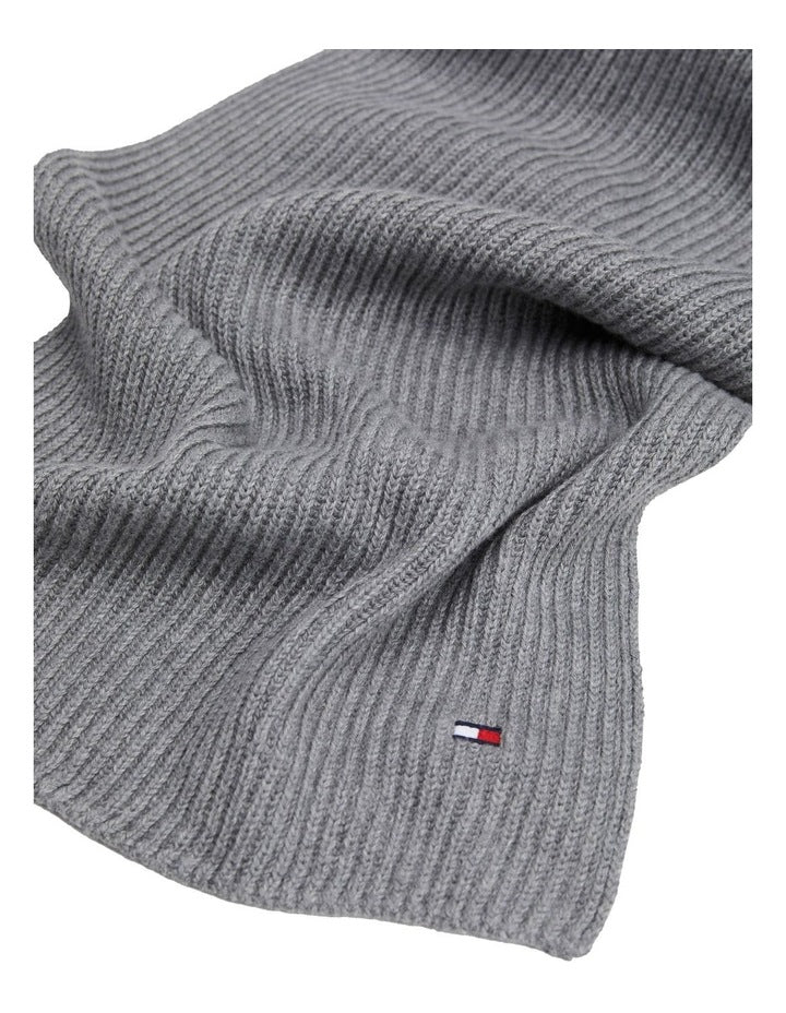 Flag Pima Cotton Cashmere Scarf in Grey