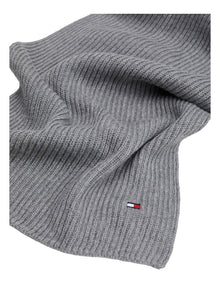 Flag Pima Cotton Cashmere Scarf in Grey