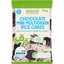 Macro Mini Multigrain Rice Cakes Chocolate 6 pack