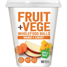 Tasti Fruit + Vege Wholefood Balls Mango & Carrot 18 Pack