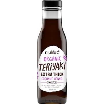 Niulife Organic Extra Thick Coconut Amino Teriyaki Sauce 250mL