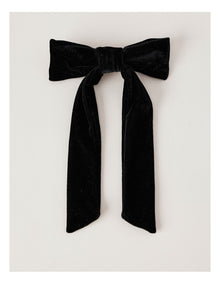 Piera Velvet Bow in Black