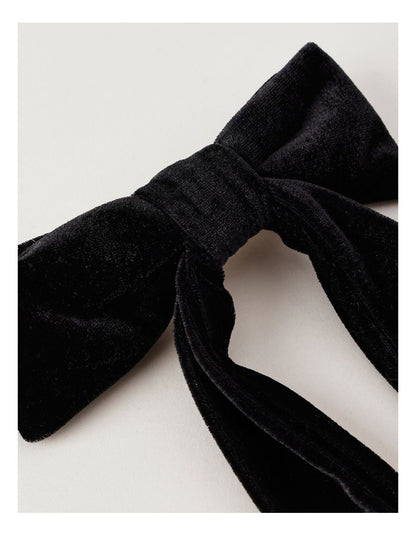 Piera Velvet Bow in Black