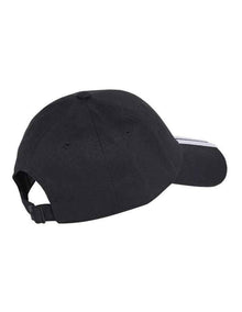 3 Stripes New Logo Baseball Cap in Black
