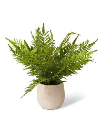 Fern Chain Olsen Pot in Cream/Green