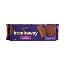 CADBURY BREAKAWAY CHOCOLATE BISCUIT:MILK:.:180 GRAM