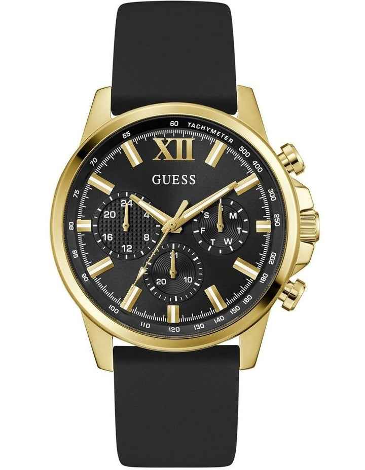 Multi-function Watch in Black/Gold Tone