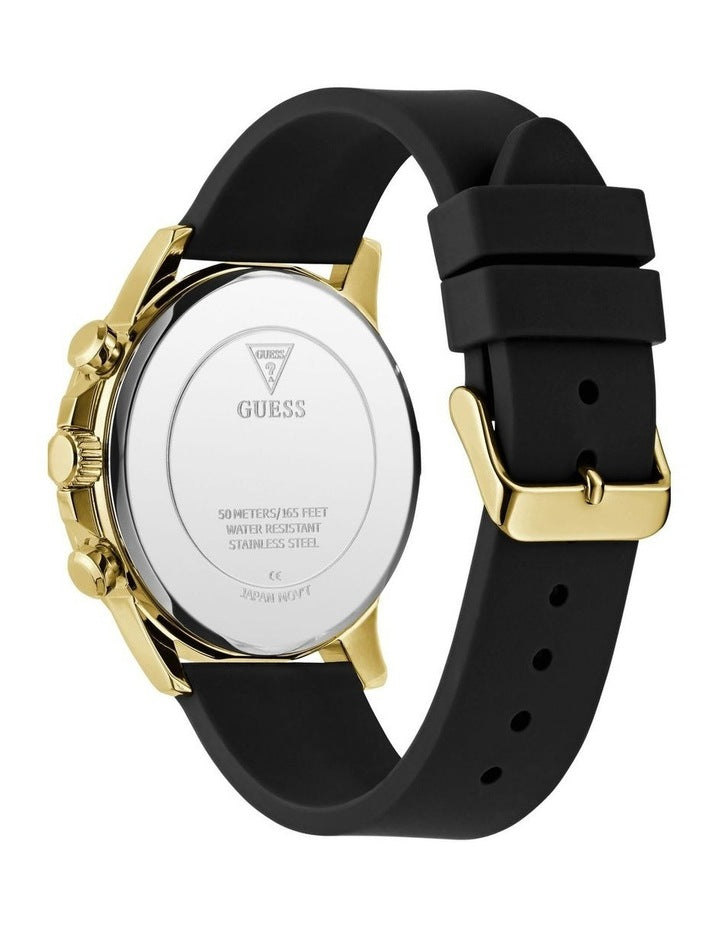 Multi-function Watch in Black/Gold Tone