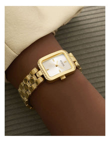 Analog Watch in Gold Tone