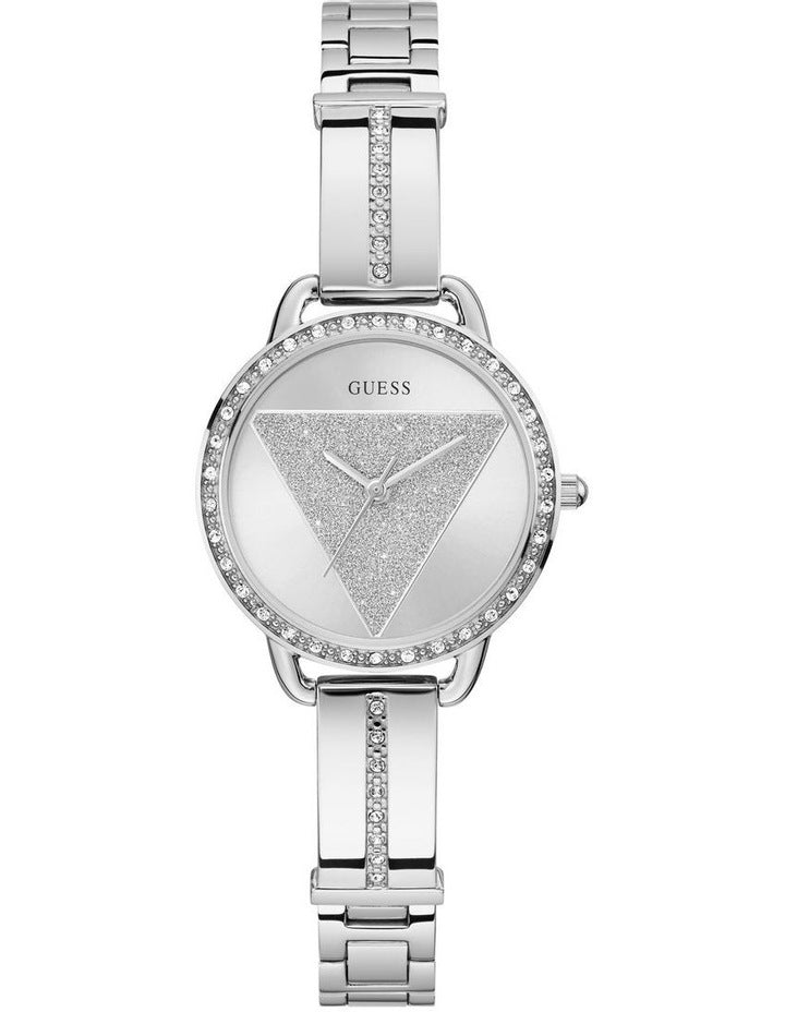 Analog Watch in Silver Tone