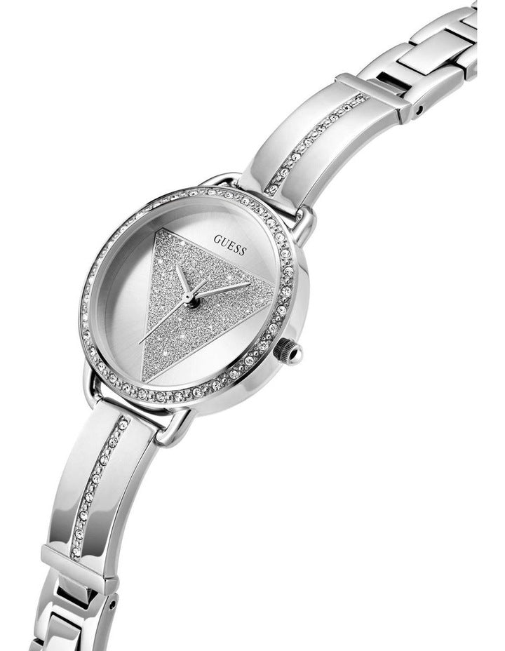 Analog Watch in Silver Tone