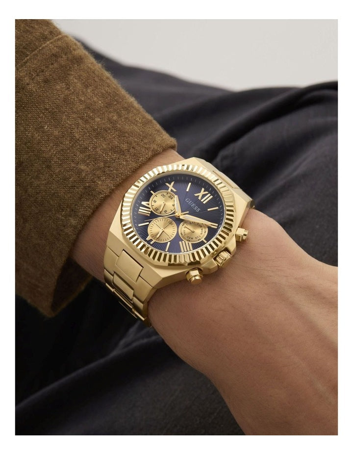 Multi function Watch in Gold Tone
