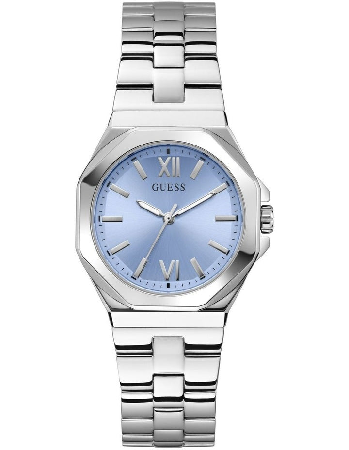 Analog Watch in Silver Tone