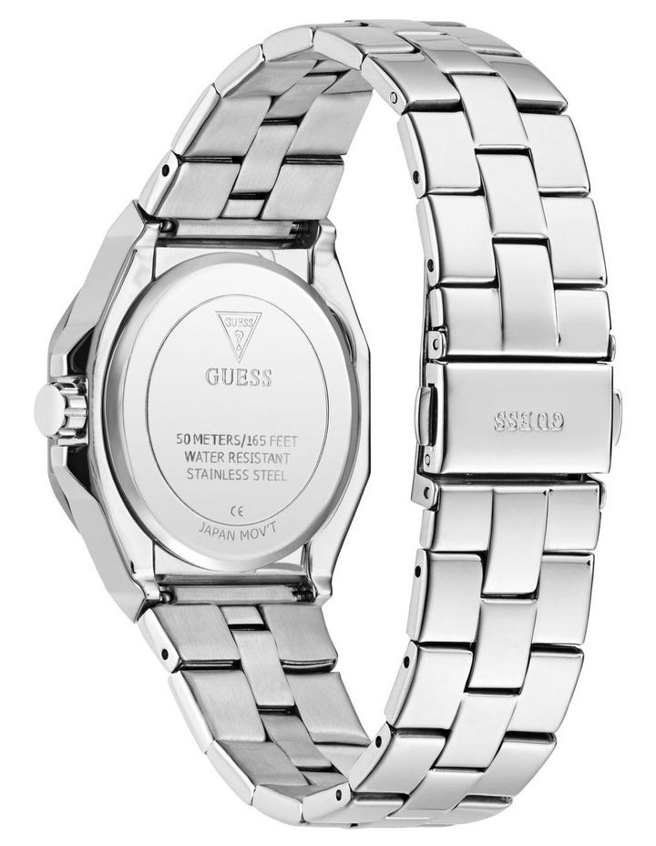 Analog Watch in Silver Tone