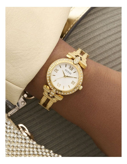 Analog Watch in Gold Tone