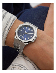 Analog Watch in Silver Tone