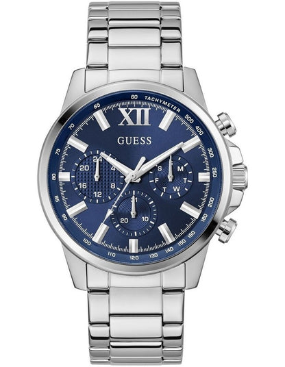 Multi Function Watch in Silver Tone