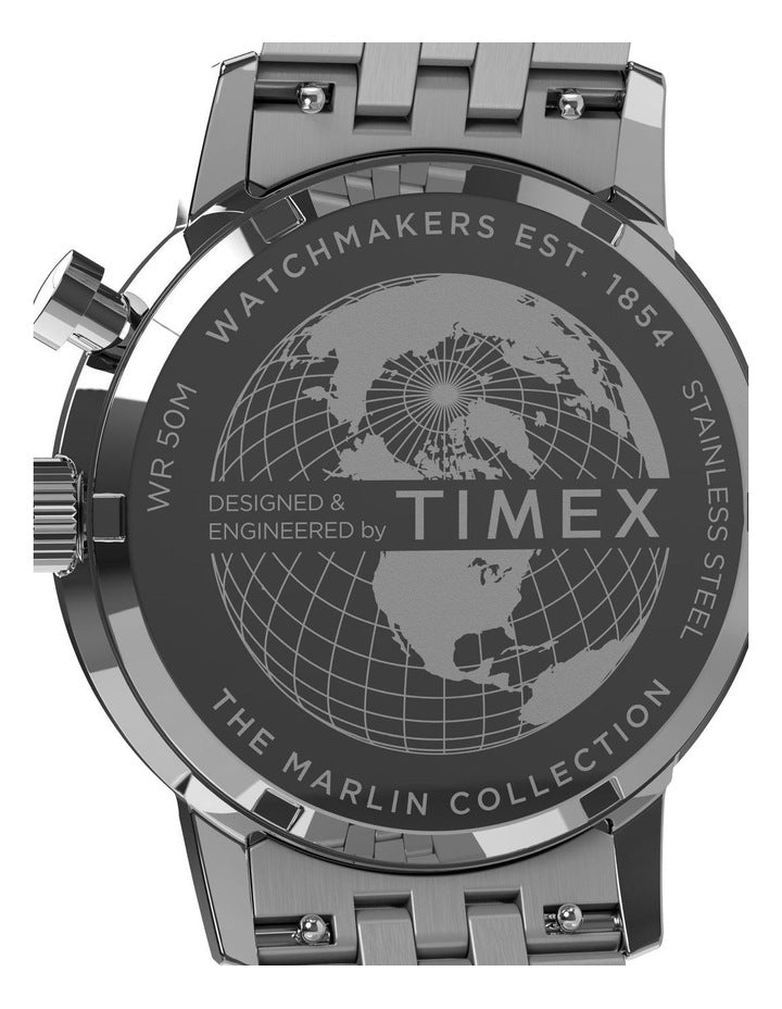 Marlin Moon Phase Multifunction in Silver Tone